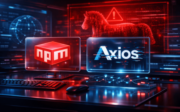 اختراق مكتبة Axios الشهيرة على npm ونشر إصدارات خبيثة تستهدف المطورين مباشرة.